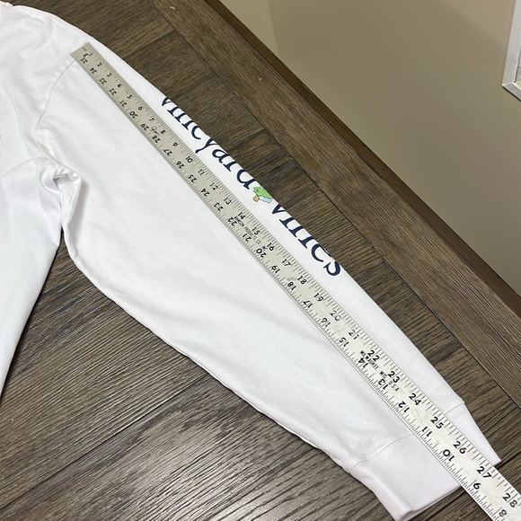 Vineyard Vines Christmas Graphic Logo Men’s Long Sleeve T-Shirt - White - XL - Picture 10 of 14